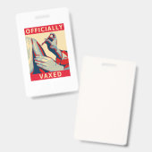 Officieel gevaccineerd badge (Voor- en achterkant)