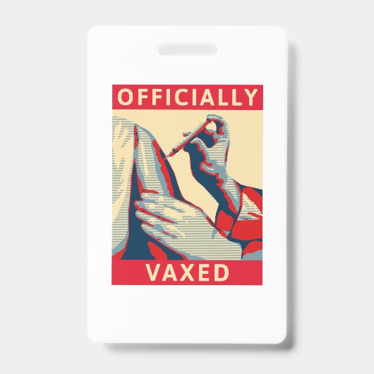 Officieel gevaccineerd badge (Voorzijde)