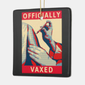Officieel gevaccineerd keramisch ornament (Links)