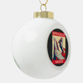 Officieel gevaxeerd keramische bal ornament (Links)