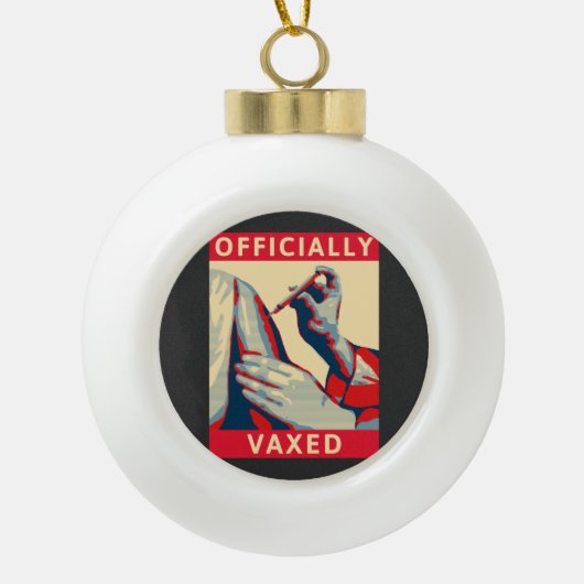 Officieel gevaxeerd keramische bal ornament (Voorkant)