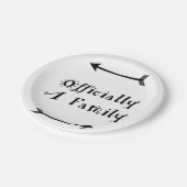 Officieel gezin - dag van adoptie papieren bordje (Gekanteld)