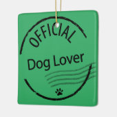 Officieel Hondenliefhebber Keramisch Ornament (Links)