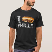Officieel hou ik van Philly Cheesesteak Shirt (Voorkant)