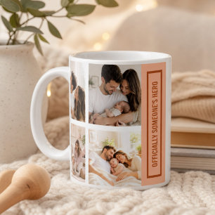 Officieel Iemands Held Eerste Vaderdag Foto Koffiemok