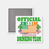 Officieel Iers-Amerikaans drink team Magneet (Voorkant / Achterkant)