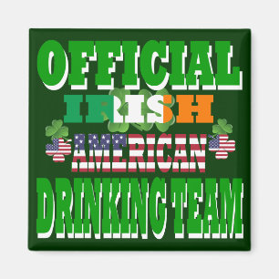 Officieel Iers-Amerikaans drink team Magneet