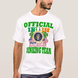 Officieel Iers-Amerikaans drink team T-shirt
