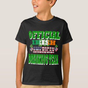 Officieel Iers-Amerikaans drink team T-shirt