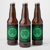 Officieel Iers Drink team Bier Etiket (Flessen)