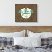 Officieel in ruste, 100 %  pensionering canvas afdruk (Insitu (Slaapkamer))