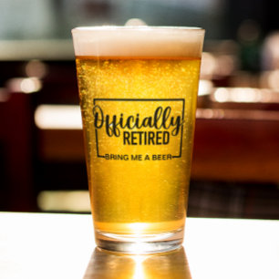 Officieel in ruste Breng me een bier Glas