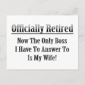 Officieel in ruste briefkaart (Voorkant)