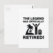 Officieel in ruste briefkaart (Voorkant / Achterkant)