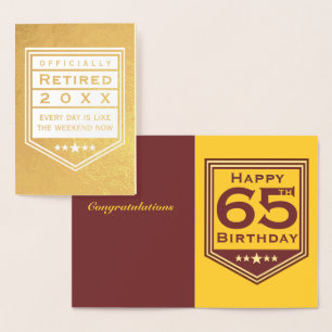 Officieel in ruste Folie Kaart