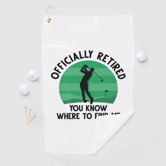 Officieel in ruste Golf Golfhanddoek (Insitu)