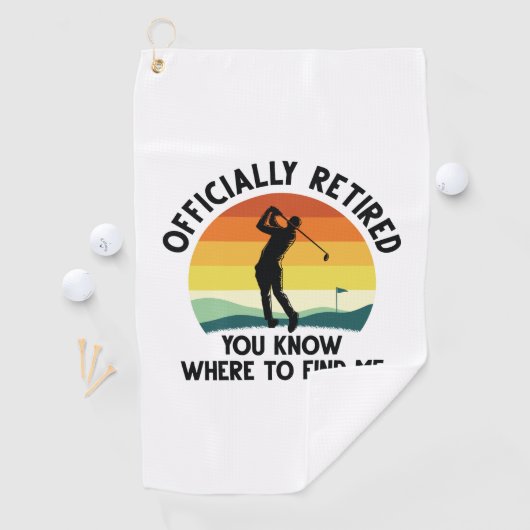 Officieel in ruste Golf Golfhanddoek (Insitu)