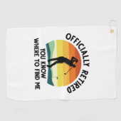 Officieel in ruste Golf Golfhanddoek (Horizontaal)