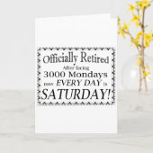 Officieel in ruste kaart (Gele Bloem)