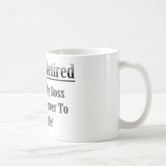 Officieel in ruste koffiemok (Rechts)