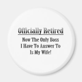 Officieel in ruste magneet