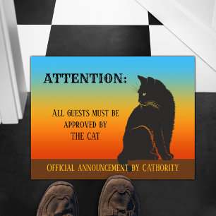Officieel kat goedgekeurd Deurmat