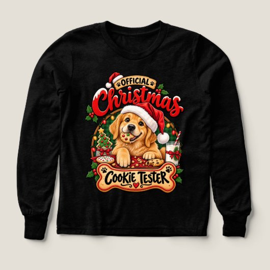 Officieel kerstkoekjestester Golden Retriever (Voorkant)