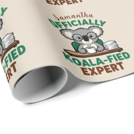 Officieel Koala-geschoolde Expert Grappige Koffie  Cadeaupapier
