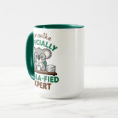 Officieel Koala-geschoolde Expert Grappige Koffie Mok (Voorkant links)