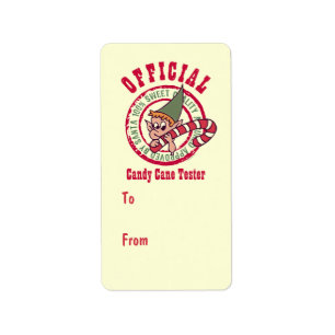 Officieel Label Candy Cane Tester Gift
