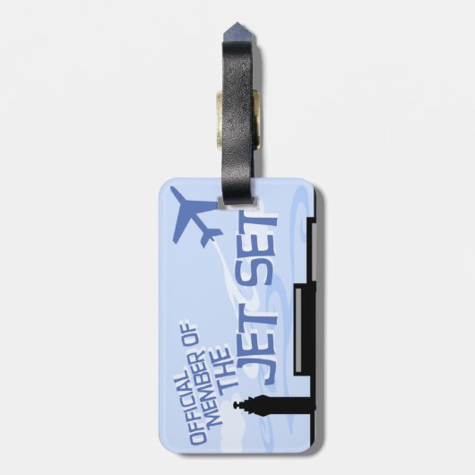 Officieel Label reisgezelschap Bagagelabel (Achterkant verticaal)