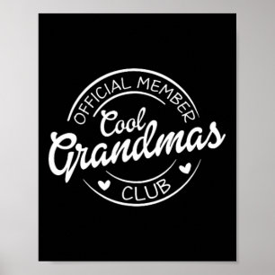 Officieel lid Cool Grandmas Club Pocket Mother's Poster