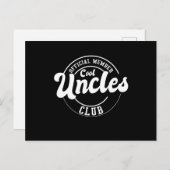 Officieel lid Cool Uncles Club Vaderdag Briefkaart (Voorkant / Achterkant)