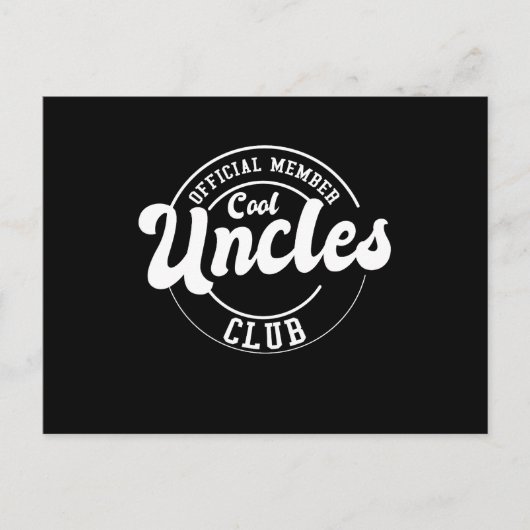 Officieel lid Cool Uncles Club Vaderdag Briefkaart (Voorkant)