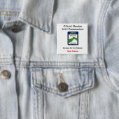 Officieel lid Panamaniacs Vierkante Button 5,1 Cm (In situ)