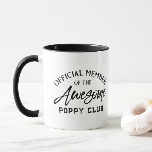 Officieel lid Poppy Club Mok (Met donut)
