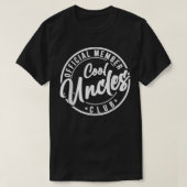 Officieel lid van Cool Uncles Club vinage fahess d T-shirt (Design voorkant)