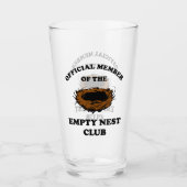 Officieel lid van de Empty Nest Club Glas (Voorkant)