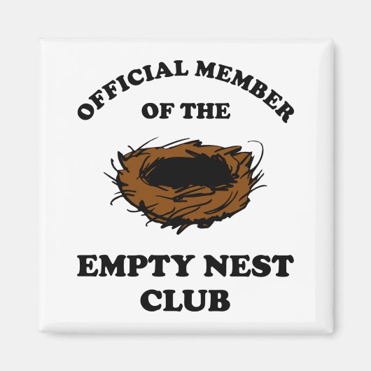 Officieel lid van de Empty Nest Club Magneet (Voorkant)