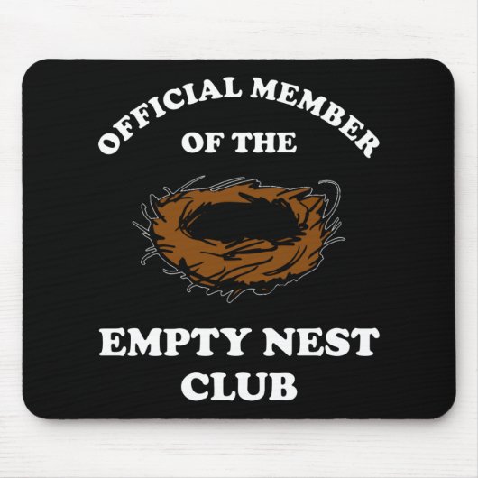 Officieel lid van de Empty Nest Club Muismat (Voorkant)