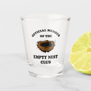 Officieel lid van de Empty Nest Club Shot Glas