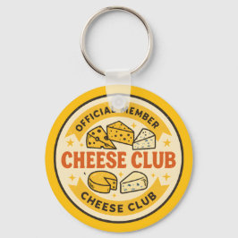 Officieel lid van de Kaas Club Grappig cadeau Sleutelhanger