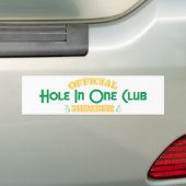 Officieel lid van één club bumpersticker (Op auto)