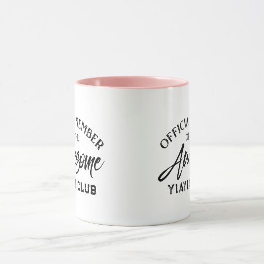 Officieel lid Yiayia Club Mok (Midden)