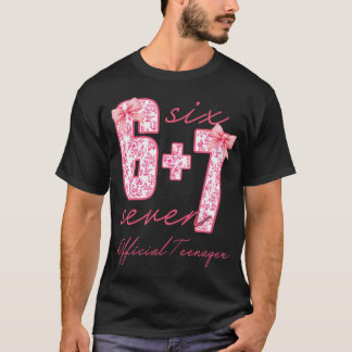 Officieel lintje Six Seven 6 7 Coquette Strik 13e T-shirt