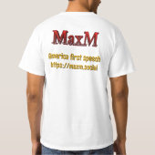Officieel MaxM Mannen-T-shirt T-shirt (Achterkant)