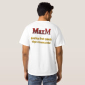 Officieel MaxM Mannen-T-shirt T-shirt (Achterkant volledig)