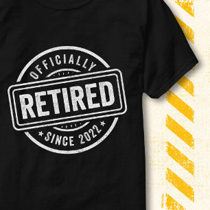 Officieel met pensioen 2022 citaat vintage pension t-shirt