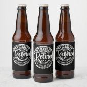 Officieel met pensioen 2022 Niet Mijn Probleem Mee Bier Etiket (Flessen)
