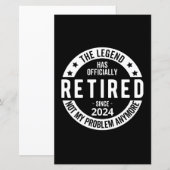 officieel met pensioen 2024 (Voorkant / Achterkant)